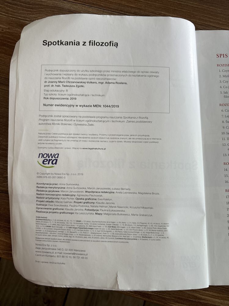 Książka, podręcznik Spotkanie z filozofią