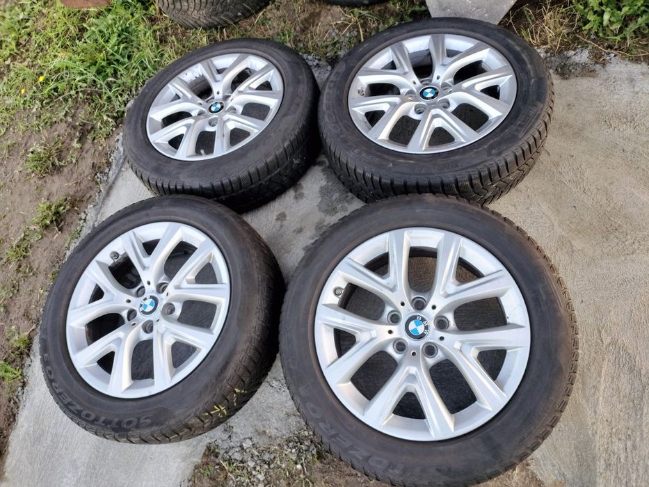 Koła alufelgi 17 cali BMW X1 X2 f48 opony zimowe 205/60 pirelli