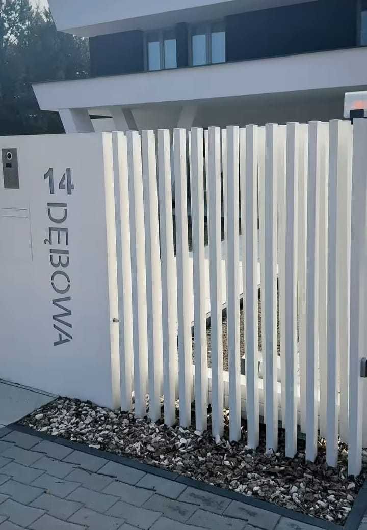 Ogrodzenie grzebieniowe płot nowoczesne ogrodzenie palisada pionowa