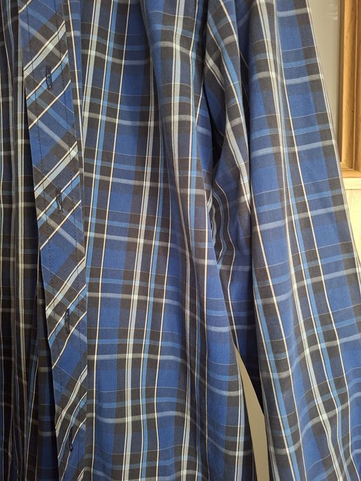 Męska koszula w kratkę XL