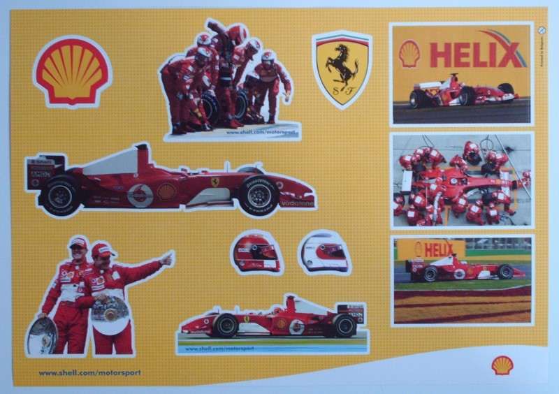 Autocolante SHELL Motosport - SCUDERIA FERRARI