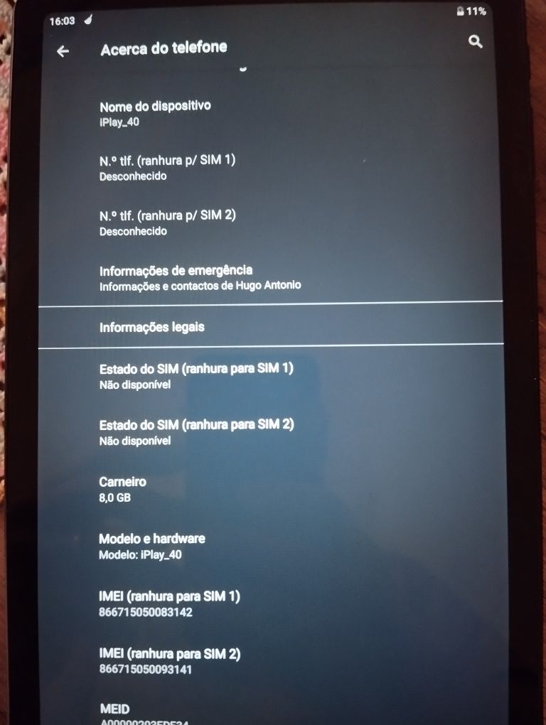 Tablet allcube iplay40