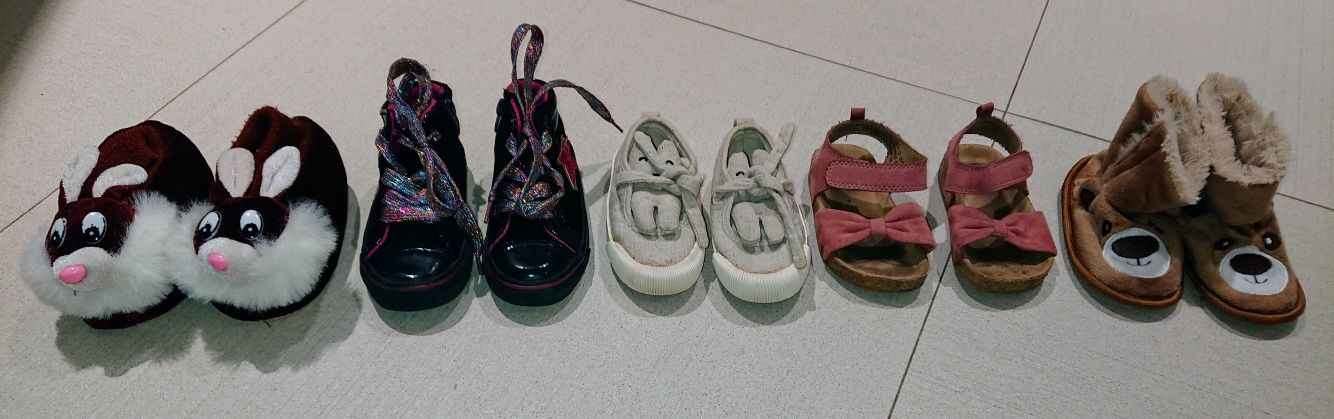 Zestaw bucików sandałki trampki H&M Zara Cool Club rozmiar 20, 21, 23