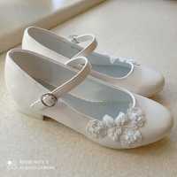 Buty dziewczęce komunijne białe Graceland roz. 31. Super okazja!