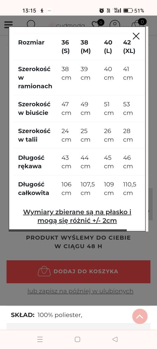 Sukienka damska szyfonowa