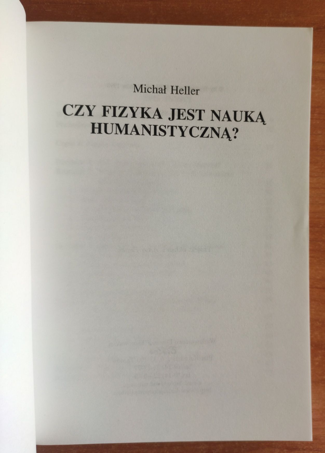 Czy fizyka jest nauką humanistyczną M. Heller