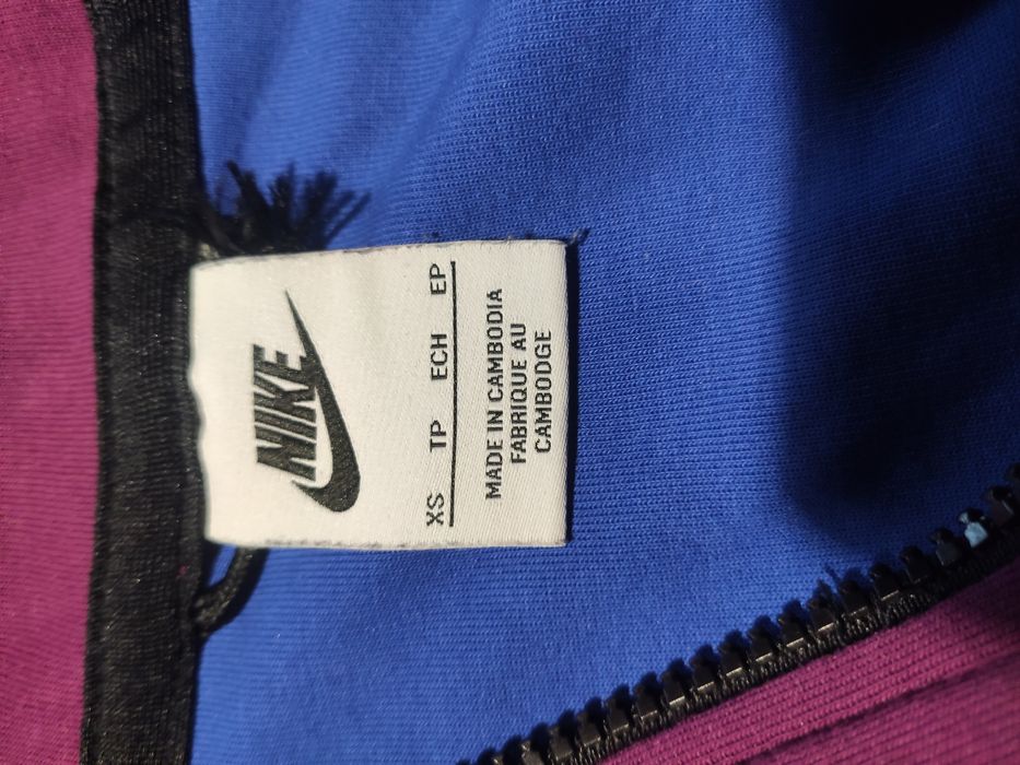 Nike tech fleece бордово синее