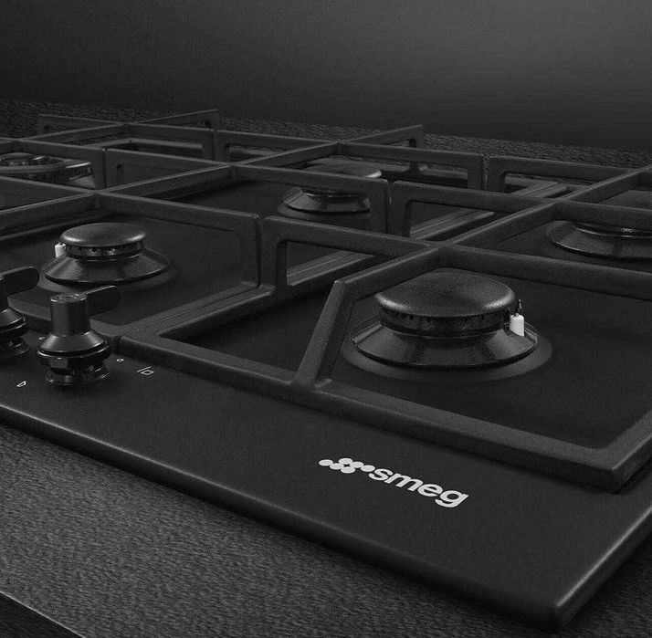 Варильна поверхня SMEG PX375LMB — 5 конфорок, латунь, газова