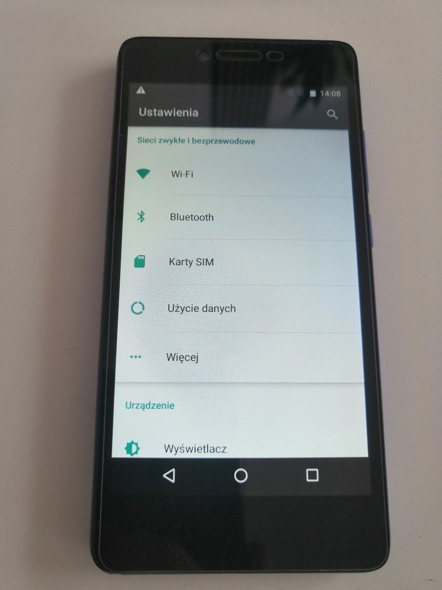 Smartfon 5 cali 4G LTE, Dual Sim, GPS, Android, Pl menu