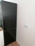 Lodówka SAMSUN No Frost 203cm Czarne szkło