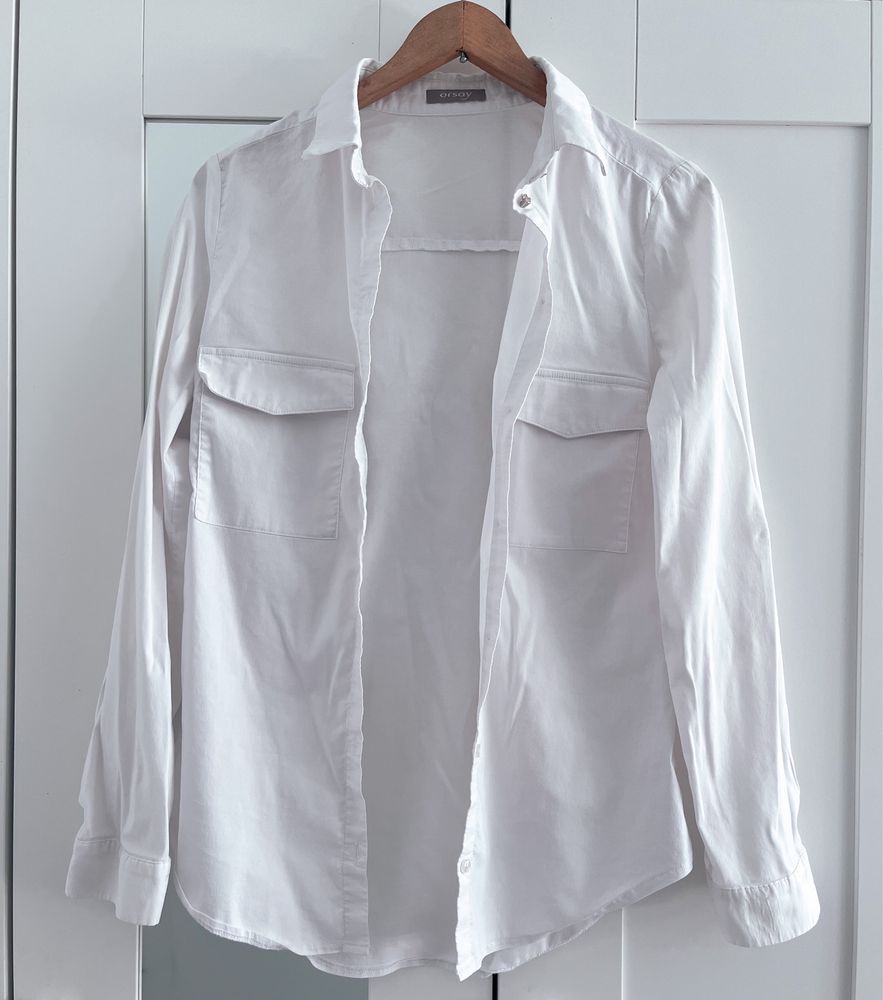 Biała koszula z długim rękawem Orsay XS