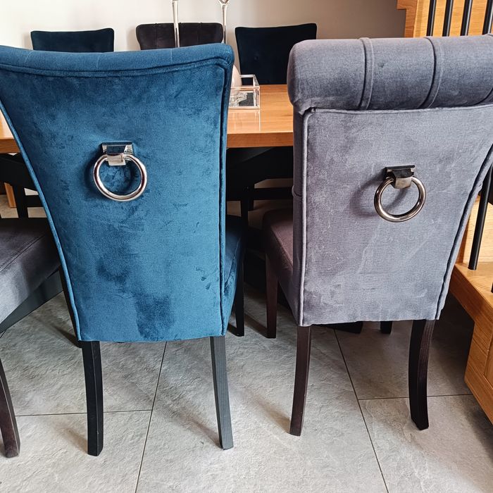 Krzesła z kołatkami 6 sztuk