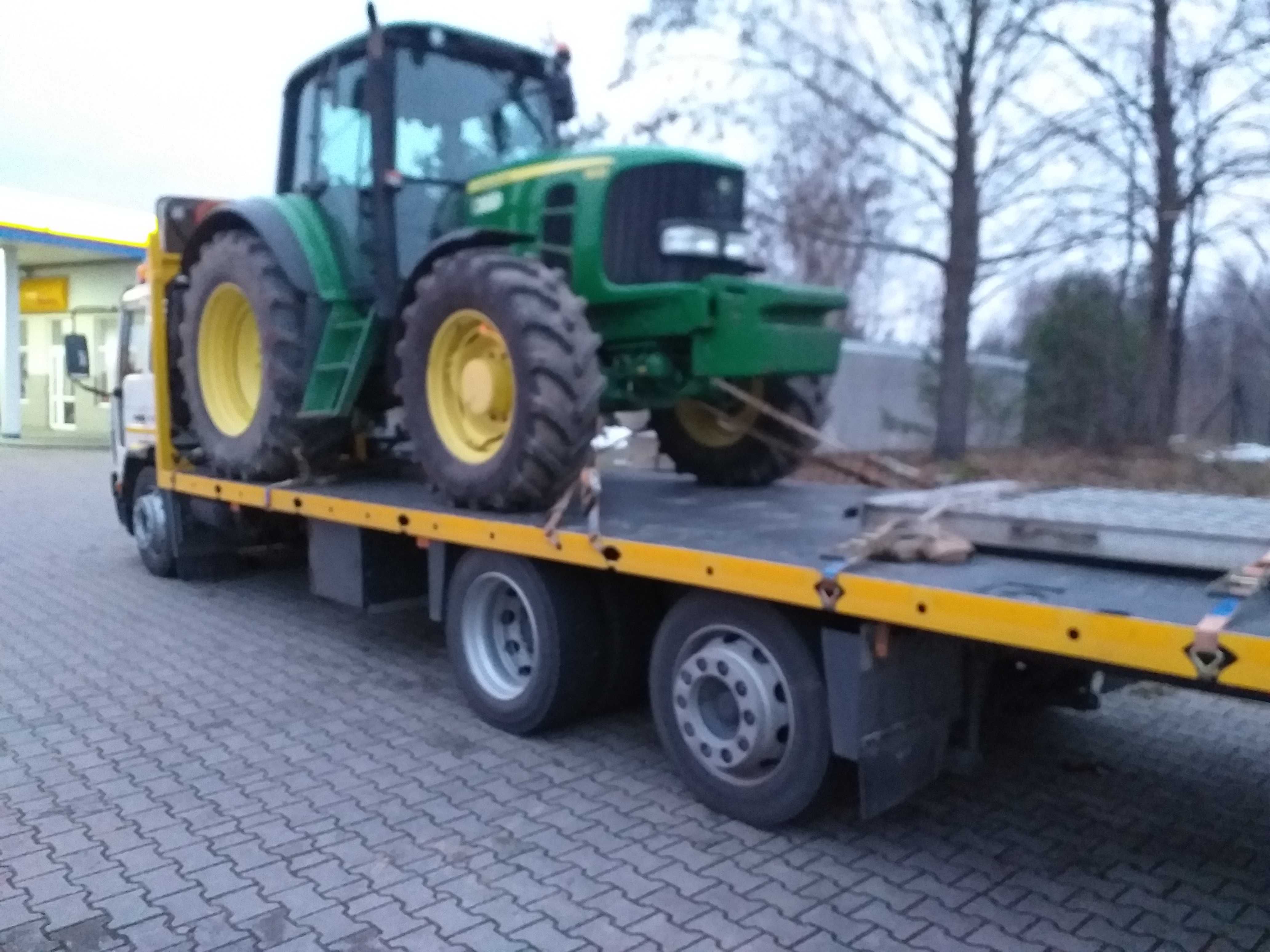 Pomoc drogowa Rusiec laweta Bełchatów Wieluń transport ciągników palet
