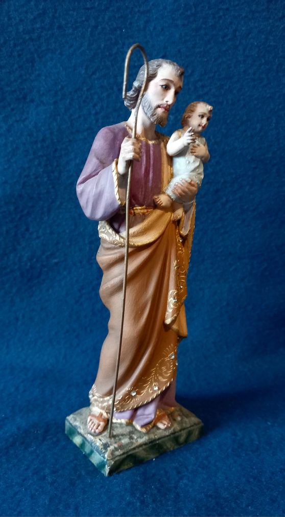 Arte Sacra - imagem de São José com o Menino Jesus