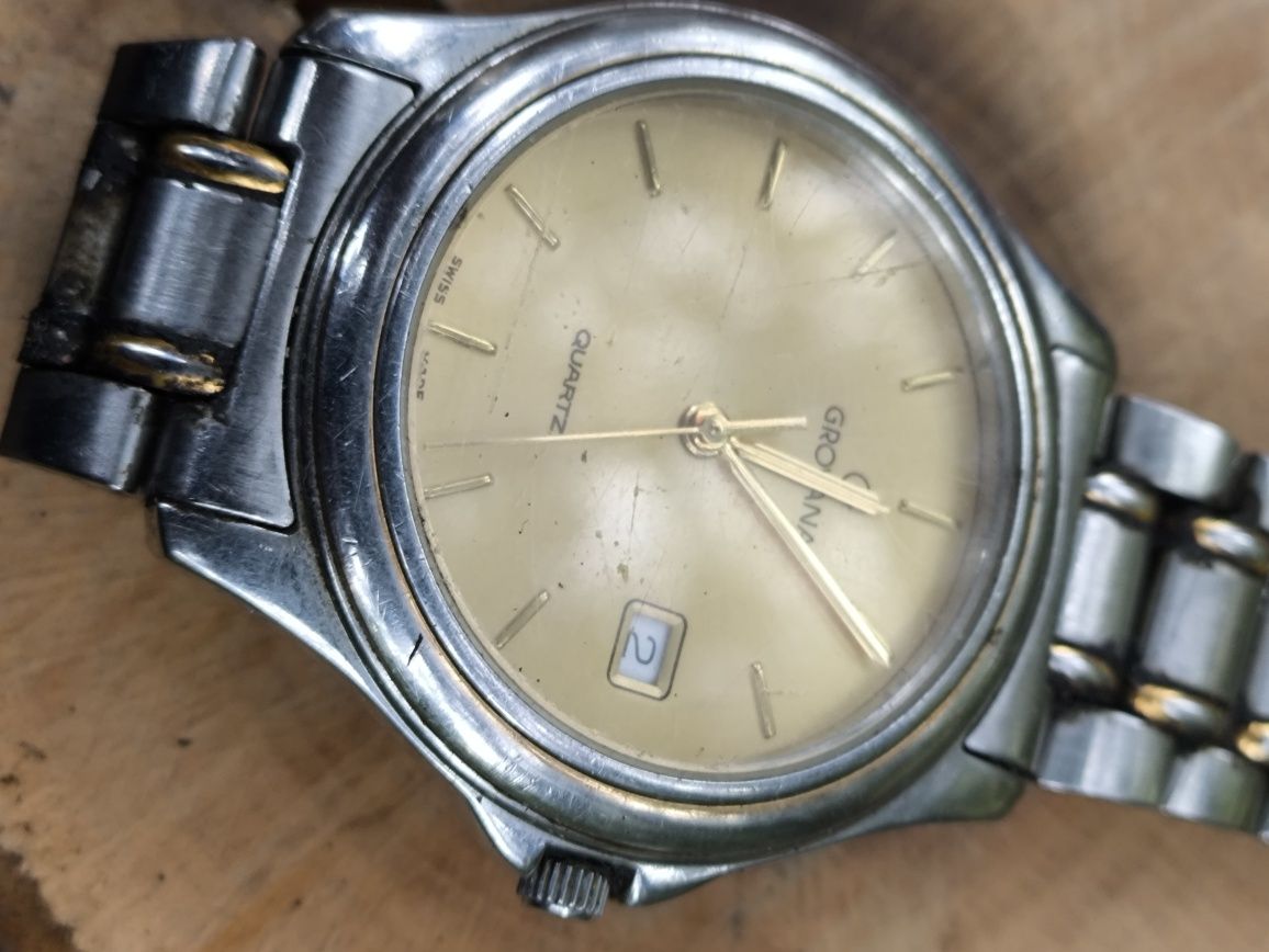 Stary zegarek kwarc Grovana . Swiss made