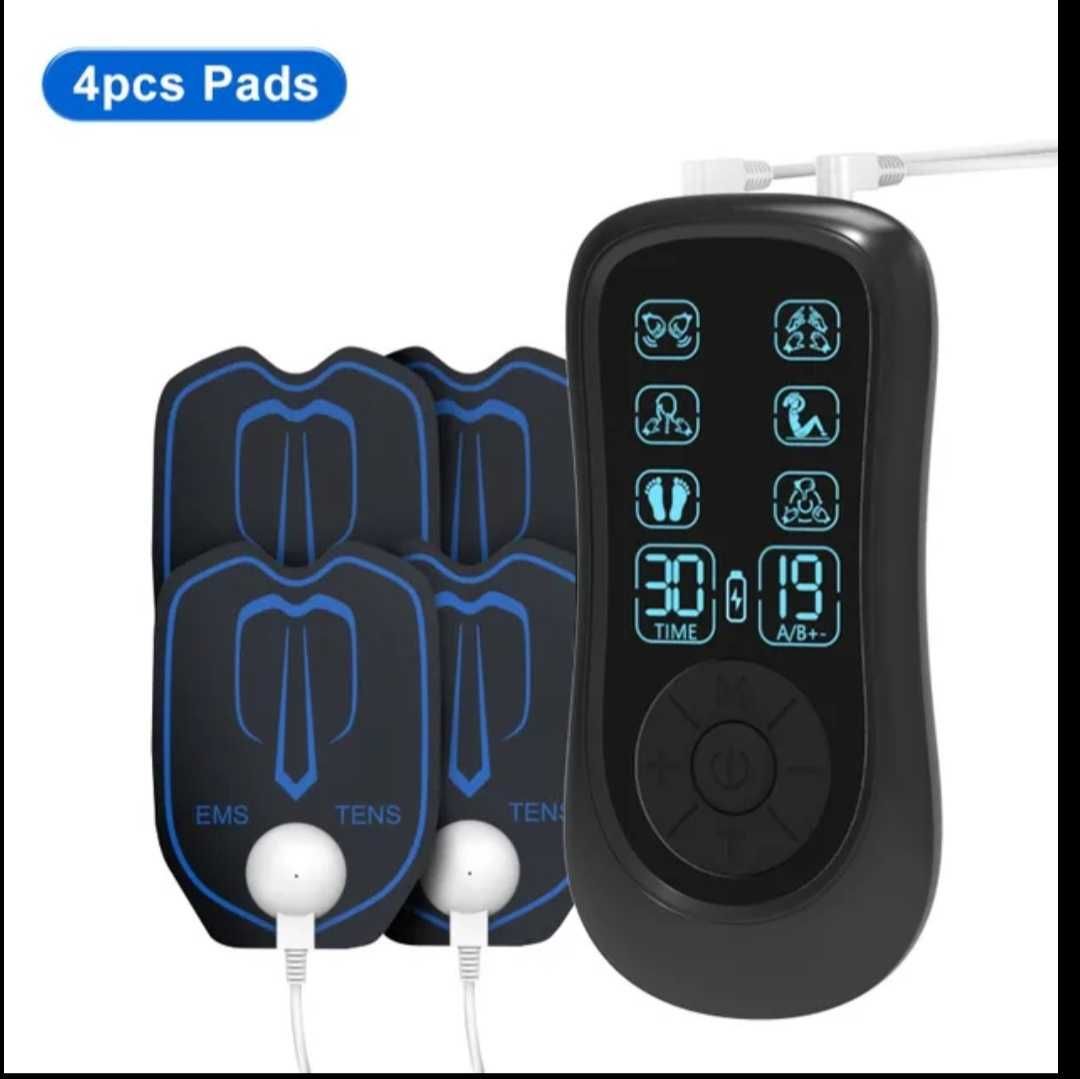 Eletroestimulador digital 4 vias EMS + TENS fisioterapia massagem Novo