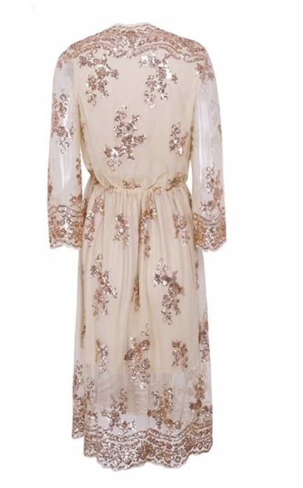 Ошатне плаття в паєтках з вирізом на запах. святкове розмір М(42-44)