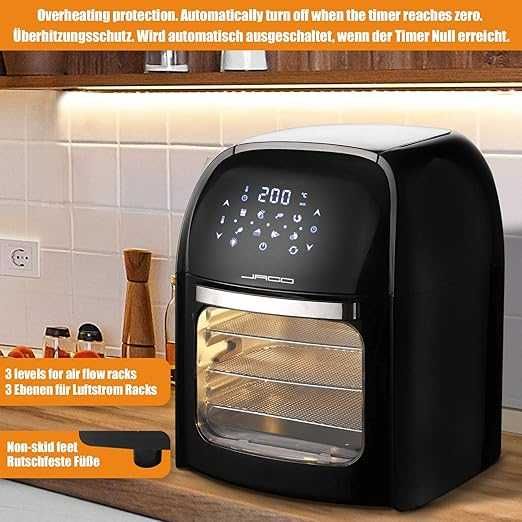 Jago® XXXL 8in1 frytkownica bez oleju 12 l + 10 akcesoriów - 1800 W