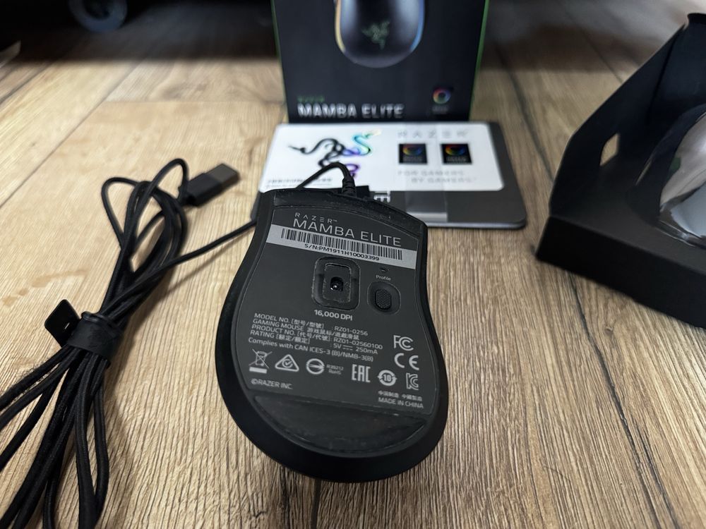 Mysz Razer Mamba Elite 16 000 DPI - komplet