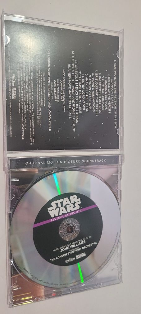 Star Wars Zemsta Sithów soundtrack OST cd dvd