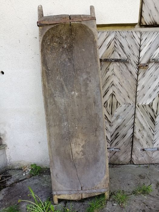 Stara wanna, zabytkowe koryto drewniane, niecka 2m