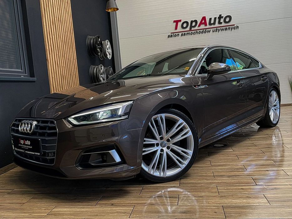 Audi A5 Sportback 2.0 TDI 190KM* S-Line * VIRTUAL *gwarancja * ZAREJESTROWANA * S tronic
