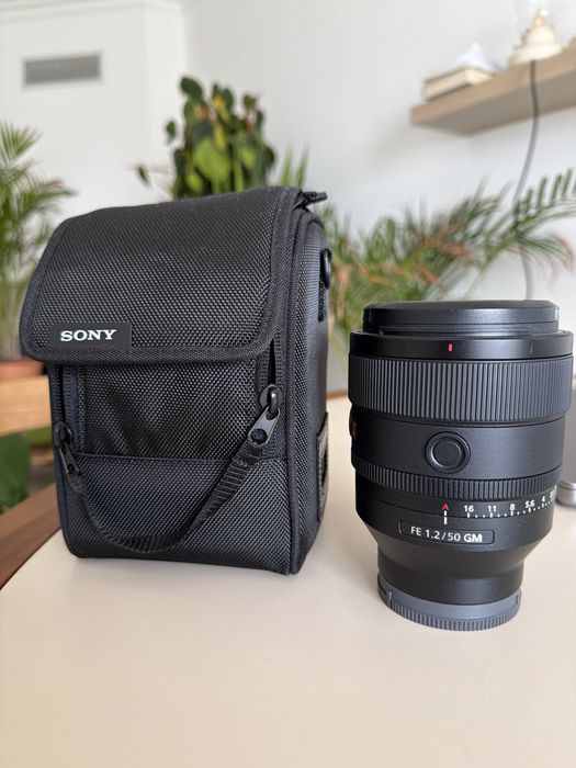 Objetiva Sony FE 50mm f1.2 GM – como nova + bolsa original