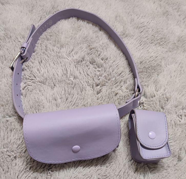 Saszetka na pasku lilowa sinsay