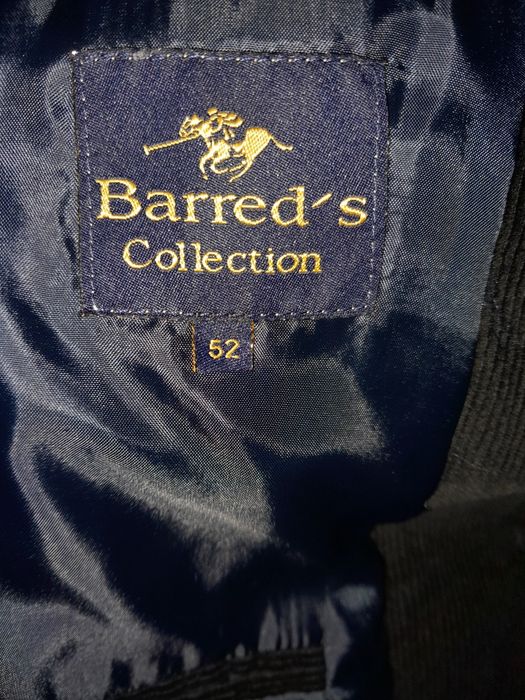 Blazer e calças, bombazine,azul escuro "Barred's"