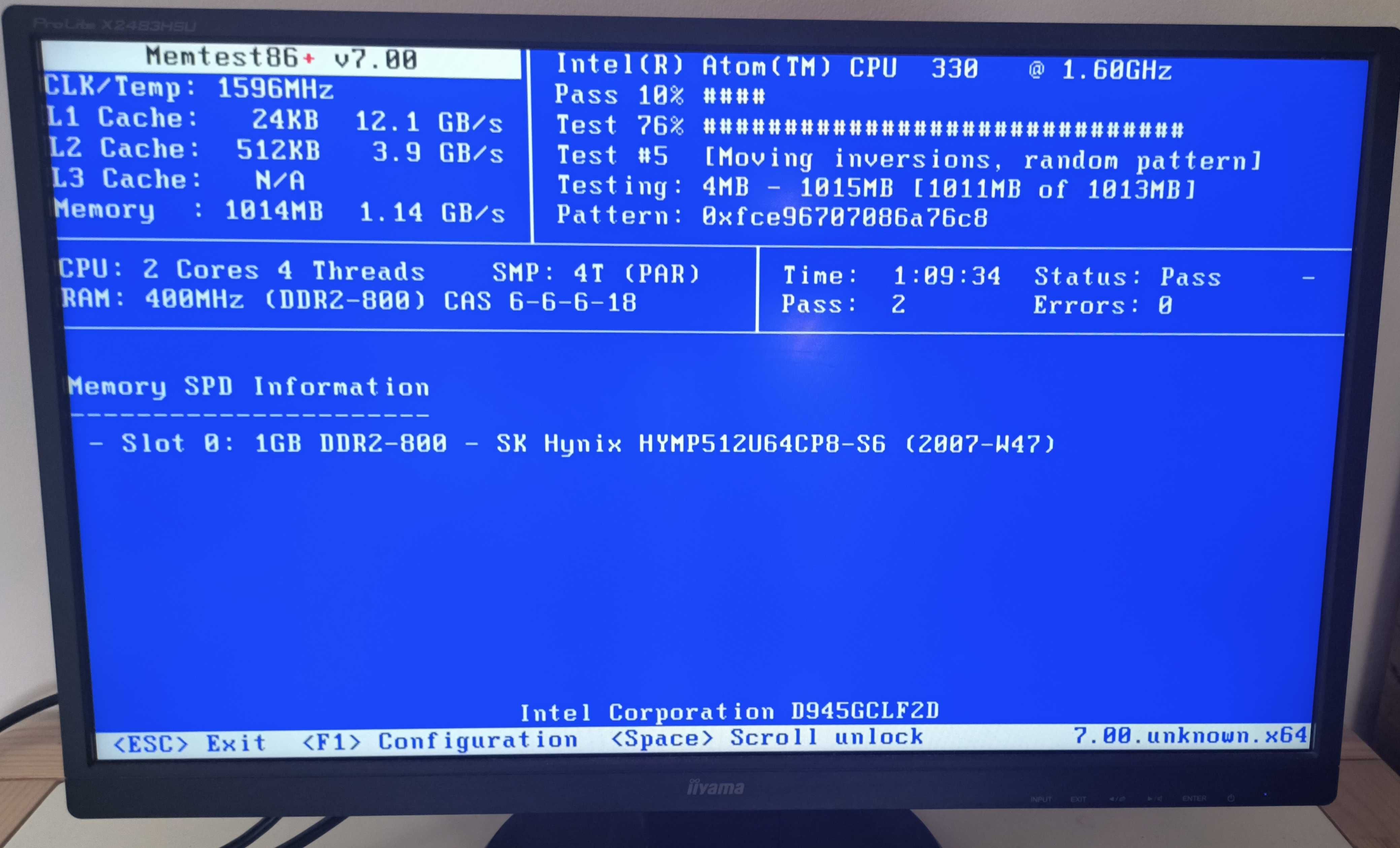 Pamięć DDR 2 1GB 800Mhz PC-6400 Hynix