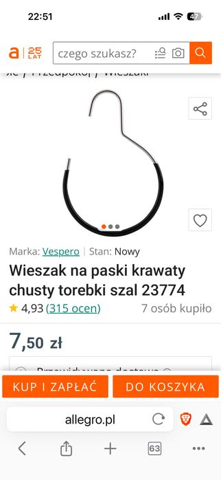 Wieszaki do sklepów,biura,domu