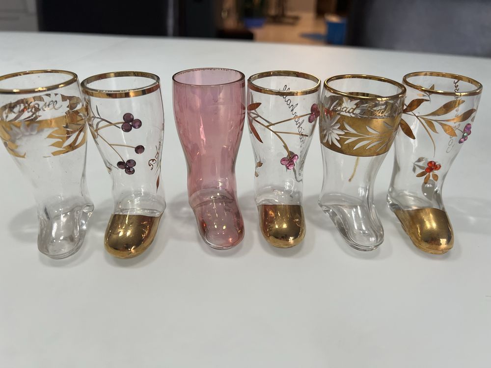 Kieliszki buty 6 sztuk