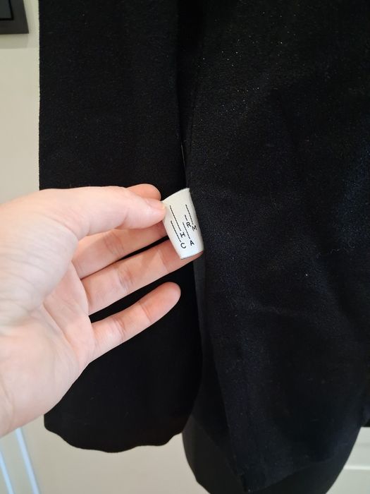 CHARM czarna bluzka damska brokat połyskującą M