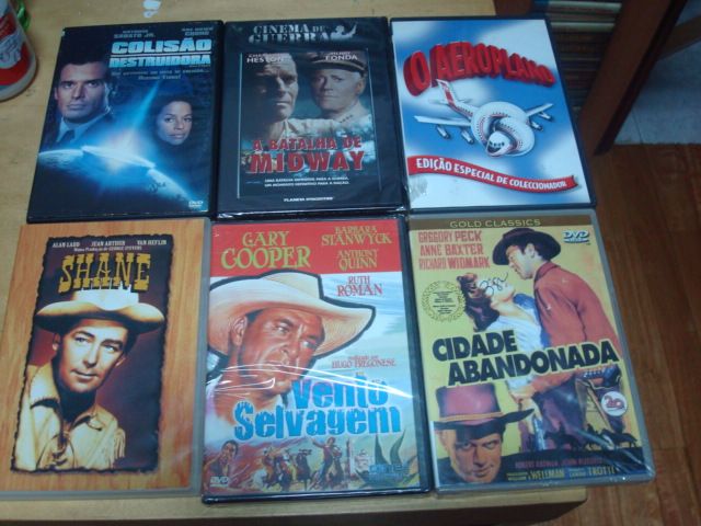 lote 24 dvds alguns muito raros john wayne, western e outros
