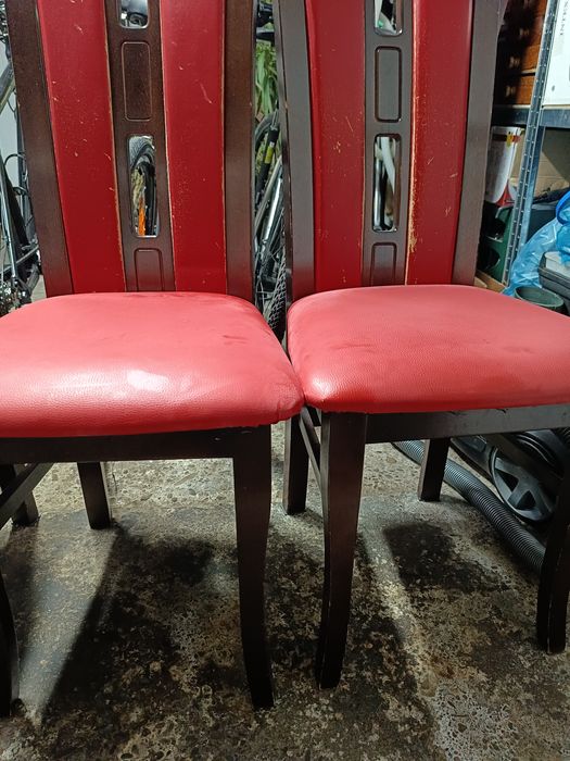 Krzesła 4 szt drewniane