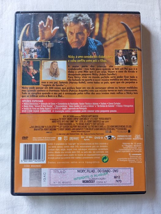 DVD Nicky Filho do Diabo