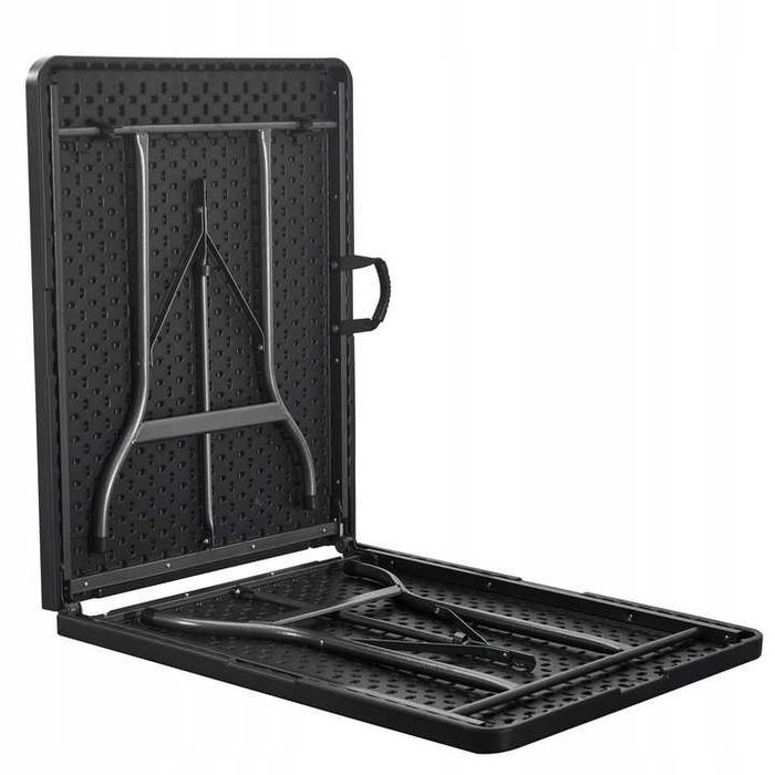 Mocny Stół Bankietowy Składany Kateringowy Ogrodowy 180 CZARNY NOWY FA