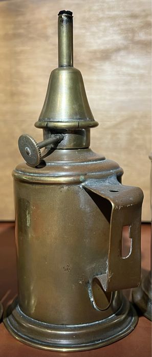 Stara lampa naftowa PIGEON mosiężna szczelna