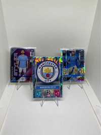 Conjunto de 3 Cromos Match Attax Bruno Fernandes Manchester City Novos