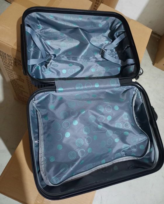 2 Malas de Cabine Novas -  Prata e Azul Marinho