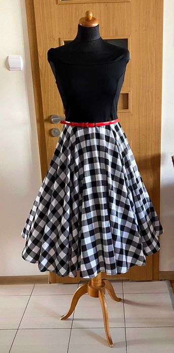 Sukienka vintage retro pin-up Body flirt roz.S