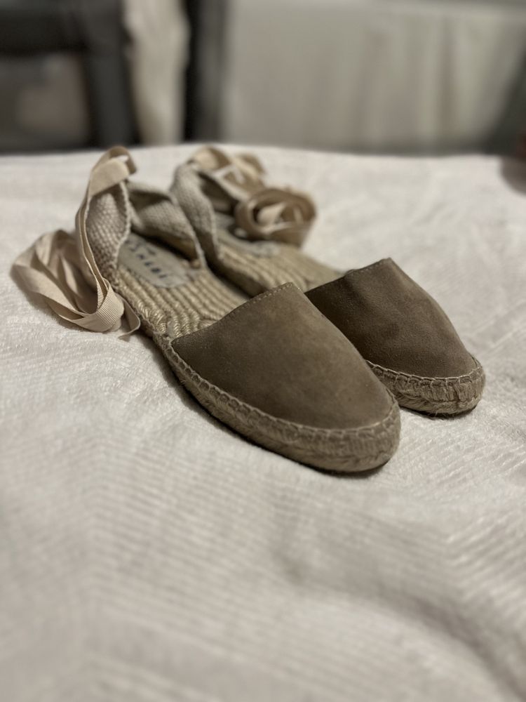 Espadryle manebi r 40 beżowe