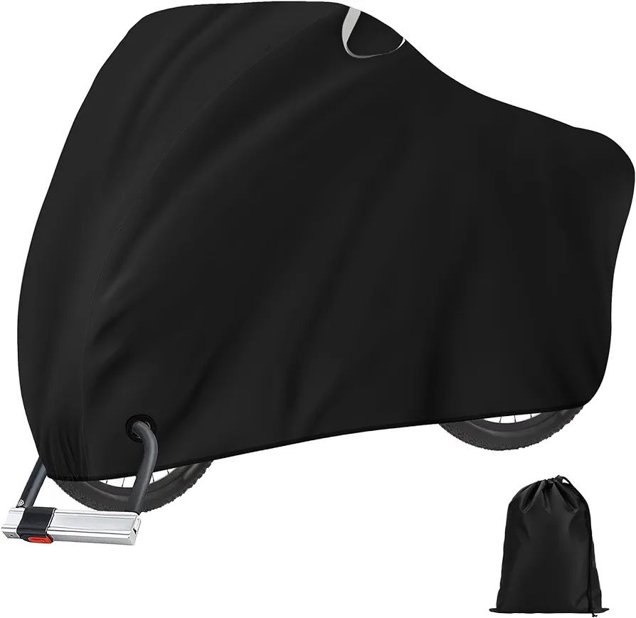 Pokrowiec na rower czarny odspter z torbą do przechowywania wodoodporn