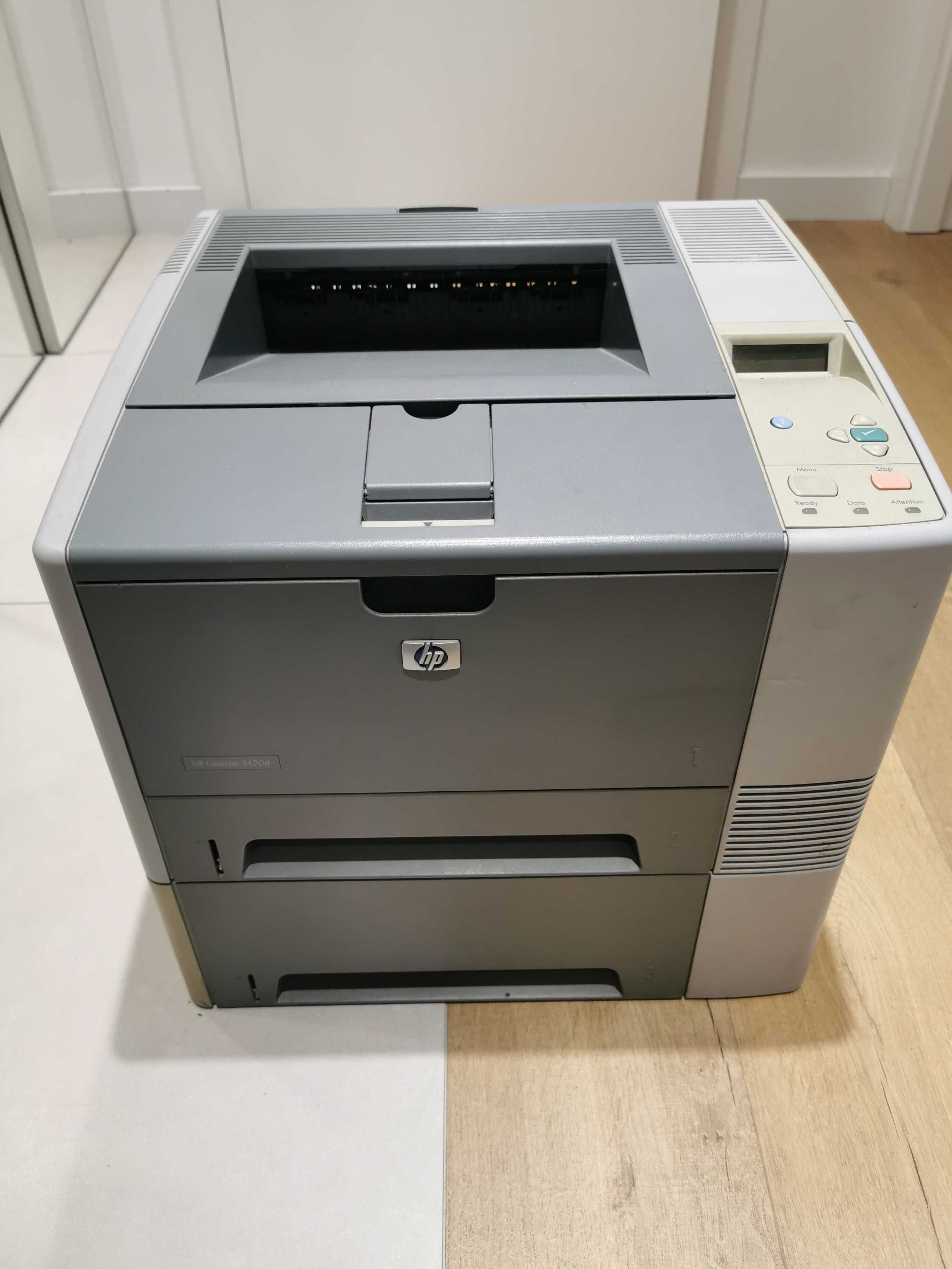 Drukarka Laserowa HP LaserJet 2420 duplex + LAN + podajnik 500