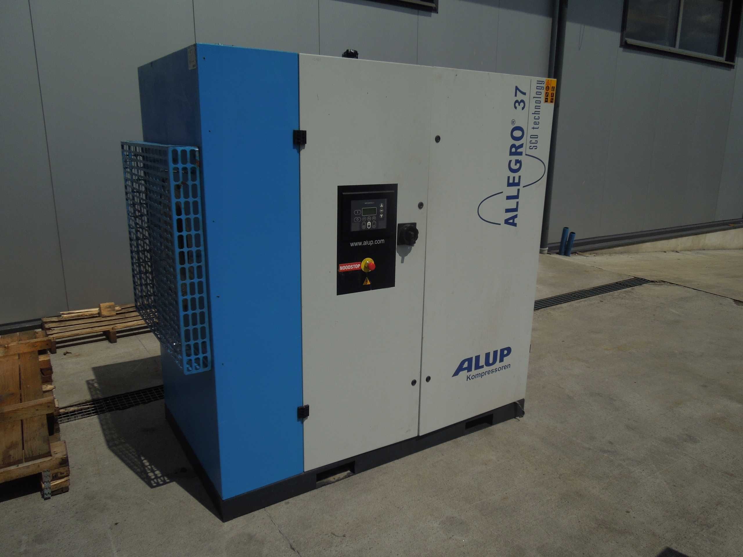 Sprężarka śrubowa ALUP ALLEGRO 37 10 maszyna z falownikiem po serwisie