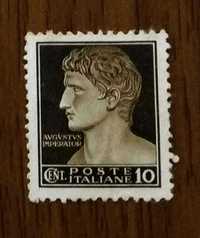 Марка AUGUSTUS IMPERATOR Poste Italiane CENT. 10 1945 р.