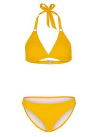 AH1197 bikini żółte z wiązaniem na szyi r.44