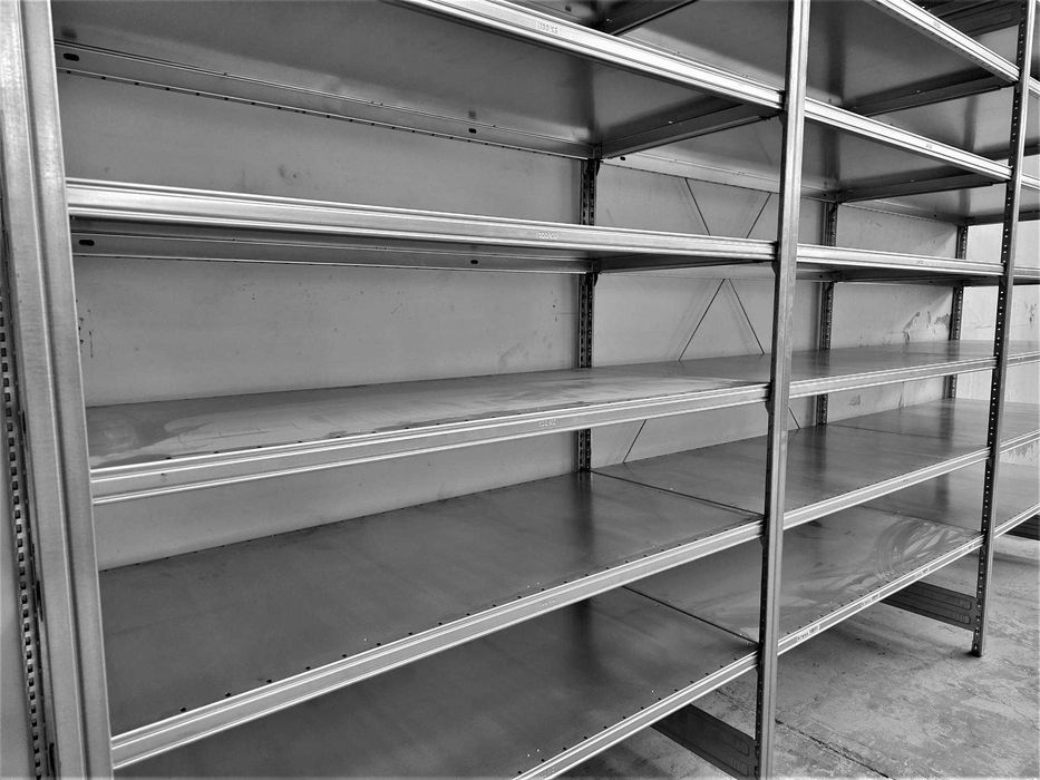 Regał Metalowy 62x220x400cm/21 Magazynowy Ocynk Garaż Piwnica Warsztat