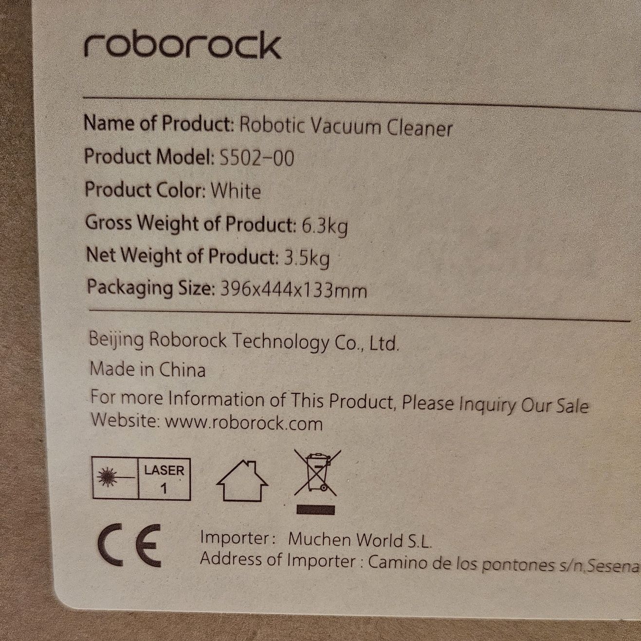Odkurzacz robot Roborock s5