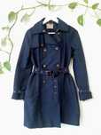 Granatowy trencz basic classic Orsay